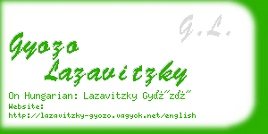 gyozo lazavitzky business card